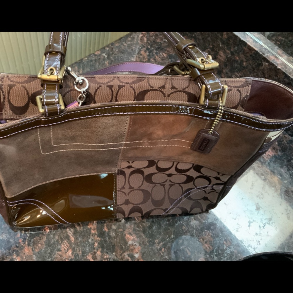 Beautiful vintage patchwork Coach bag